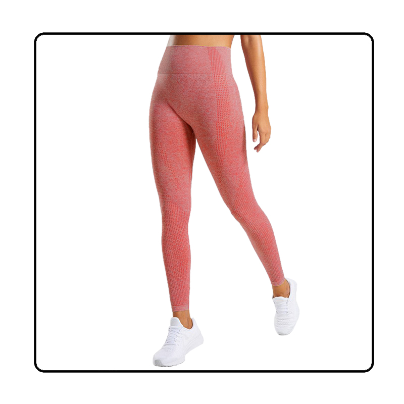 legginsy modelujące czerwone z wysokim stanem L025 - 1