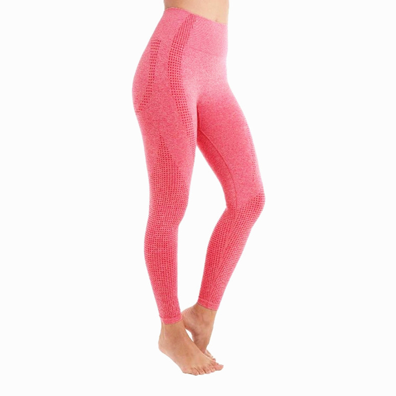legginsy modelujące czerwone z wysokim stanem L025 - 5