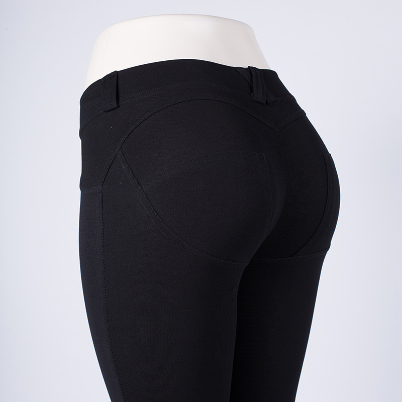 legginsy modelujące push up czarne L013 - 3