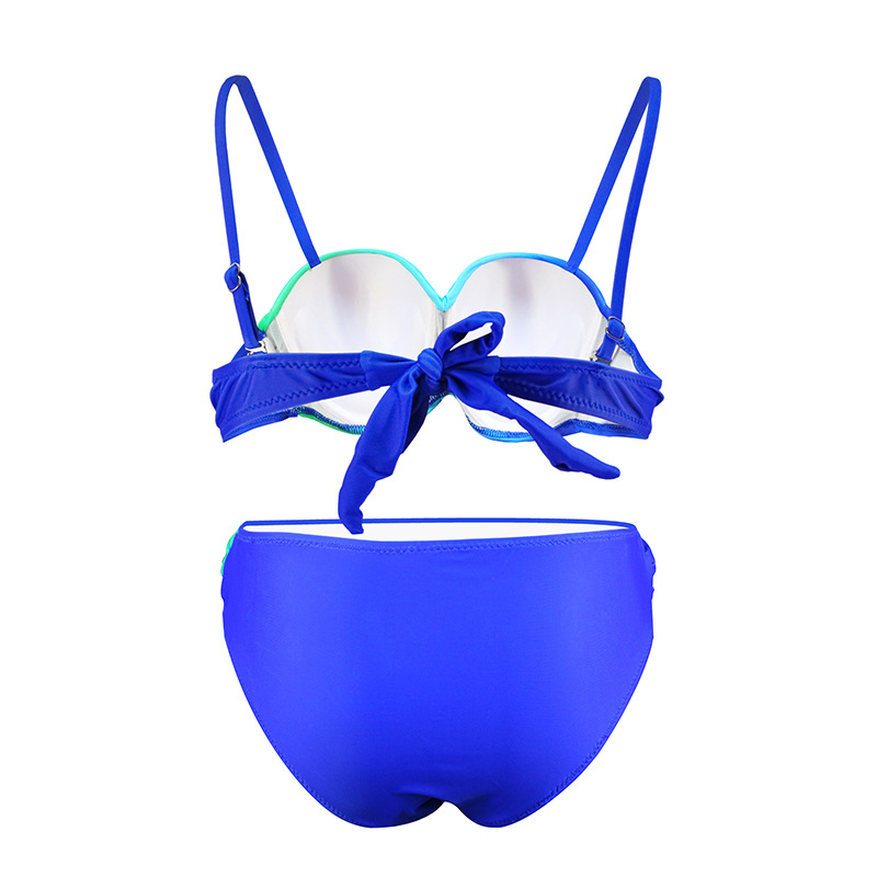 strój kąpielowy niebieski zielony ombre push up modny SK008-9