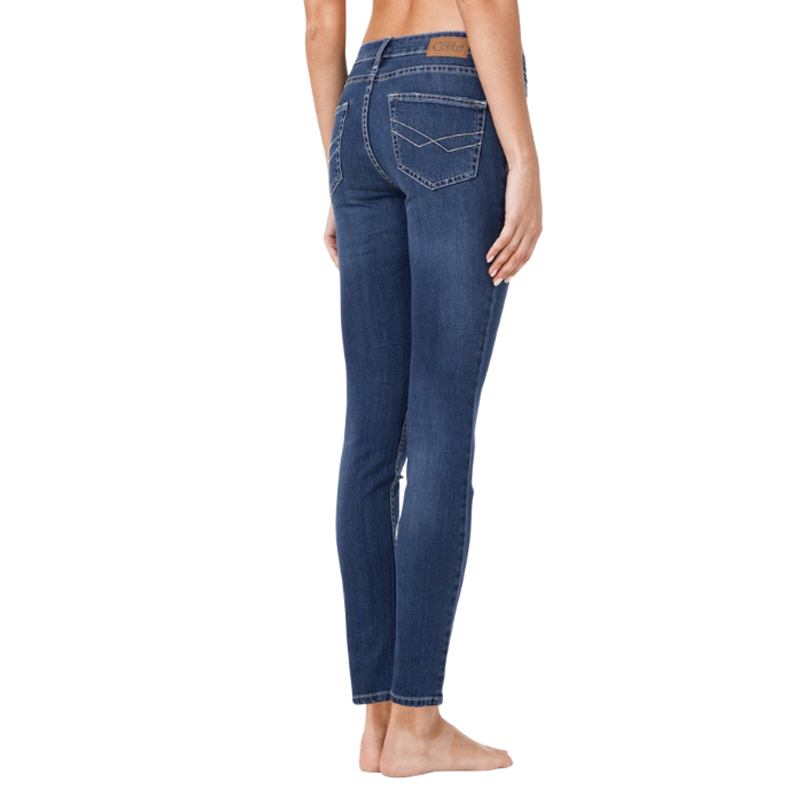 Jeansy Conte Elegant Skinny modelujące niebieskie U002 - 3