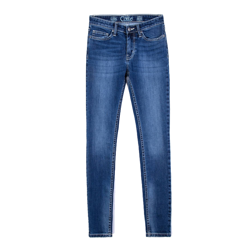 Jeansy Conte Elegant Skinny modelujące niebieskie U002 - 4