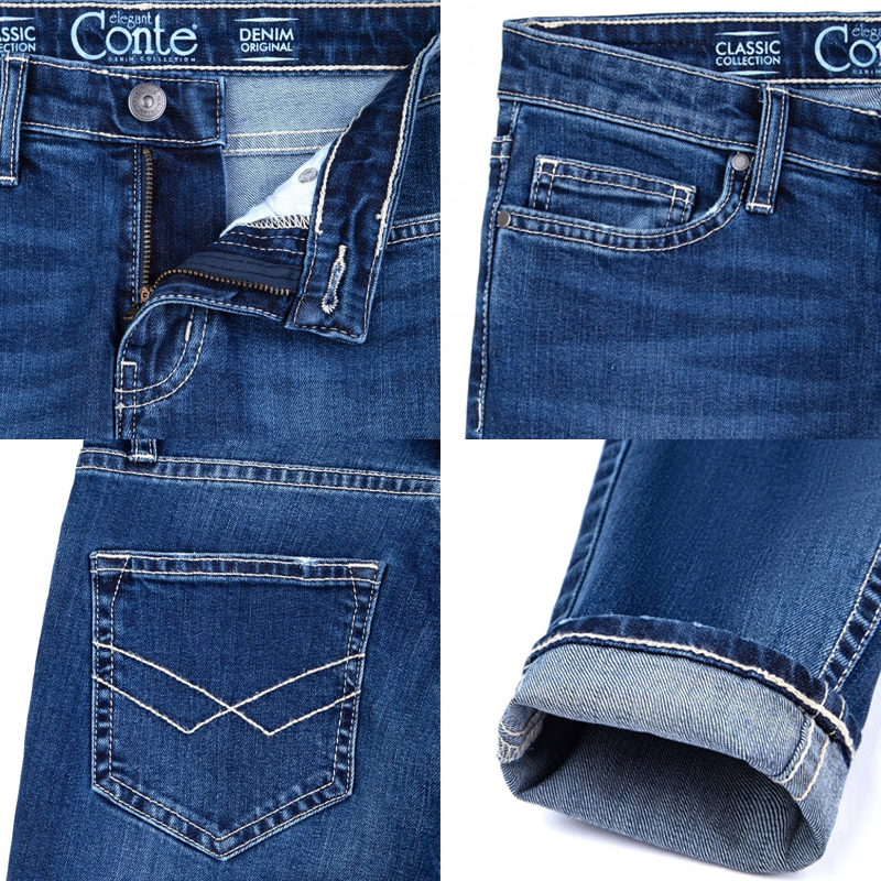 Jeansy Conte Elegant Skinny modelujące niebieskie U002 - 6