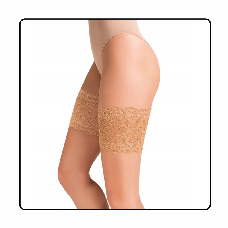 Samonośna ozdobna opaska na uda Gabriella Beige 3-4 PR094 - 1